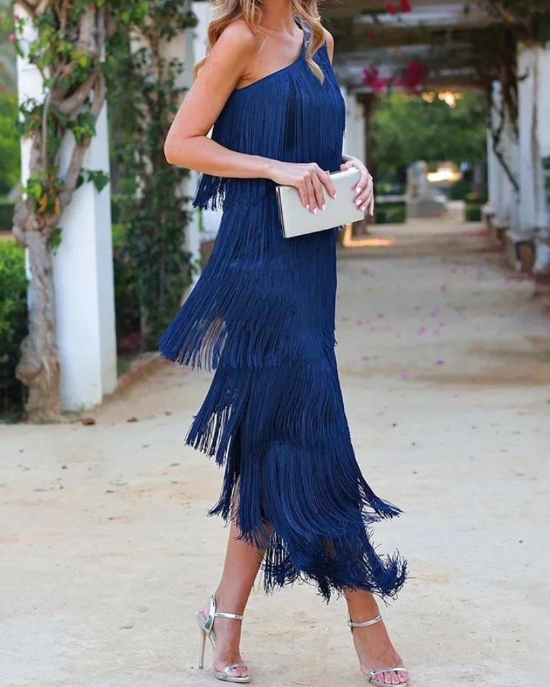 Valeria | Dámské Boho šaty s třásněmi