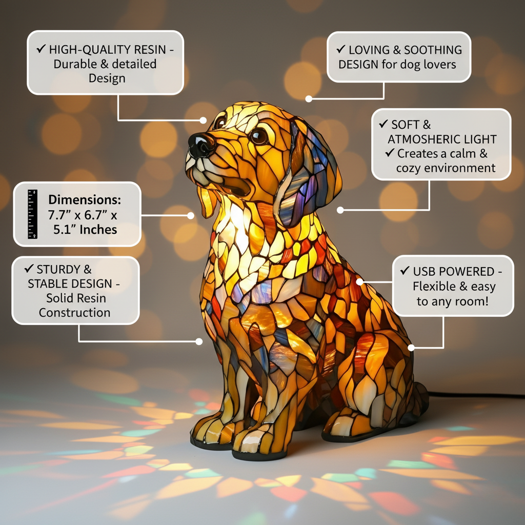 Figurína Lily le Golden Retriever Spirituel