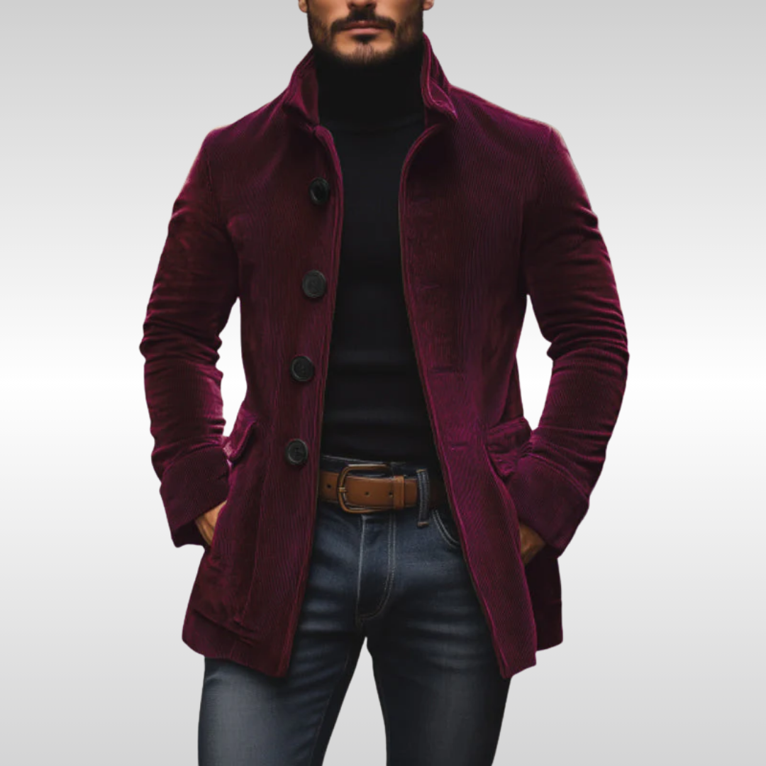 Jakub - Hnědý kordový blazer