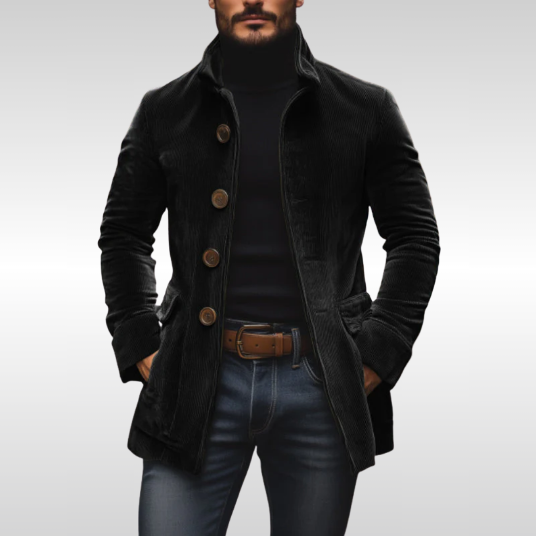 Jakub - Hnědý kordový blazer
