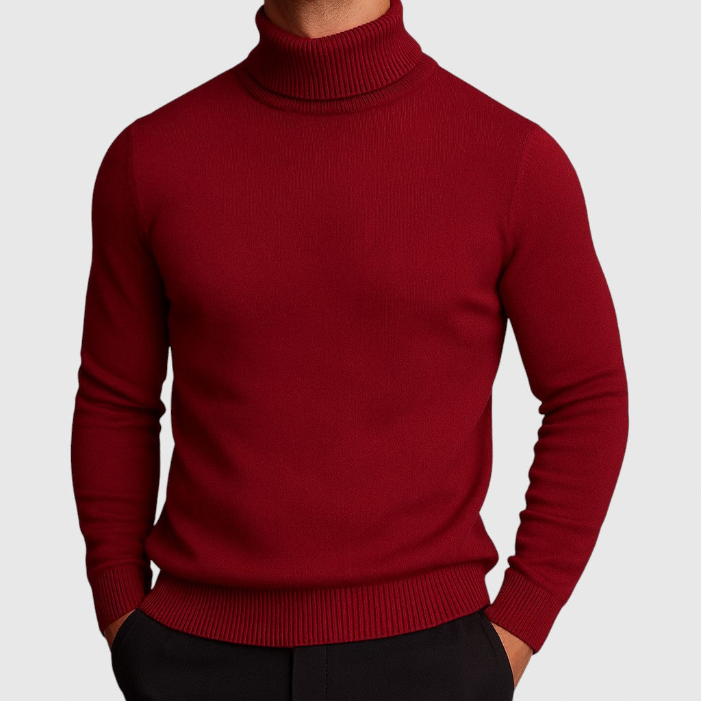 ARLO - Svetr z merino vlny s vysokým límcem