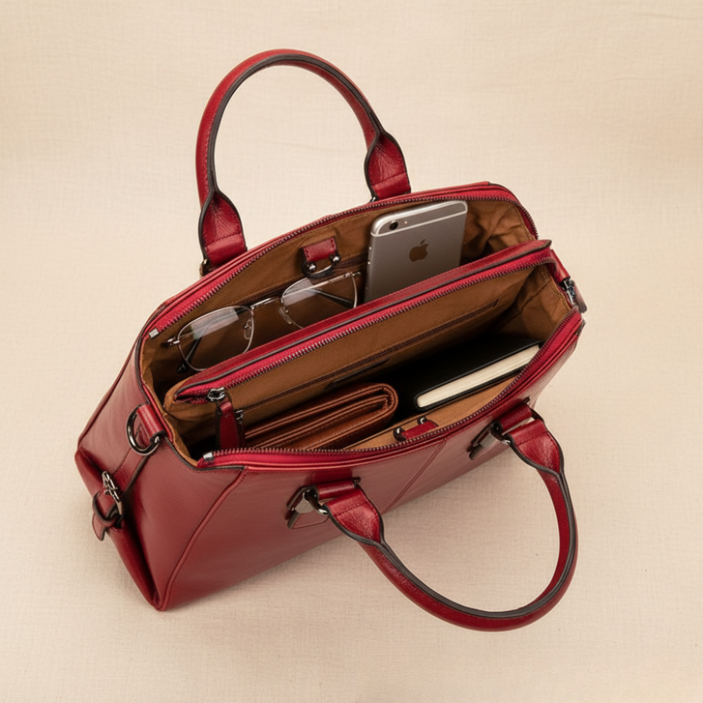Rotem Luxusbeuteltasche