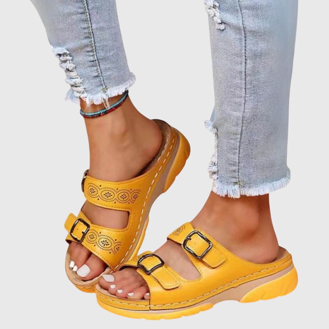 Diora™ | Ortopedické kožené sandály