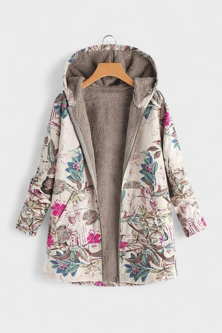 Fleural™ – Květinová fleece bunda