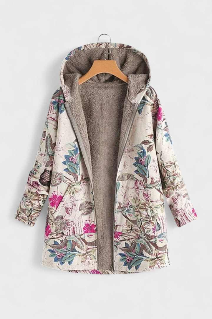 Fleural™ – Květinová fleece bunda