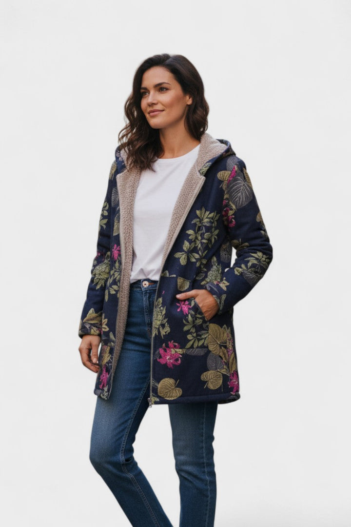 Fleural™ – Květinová fleece bunda
