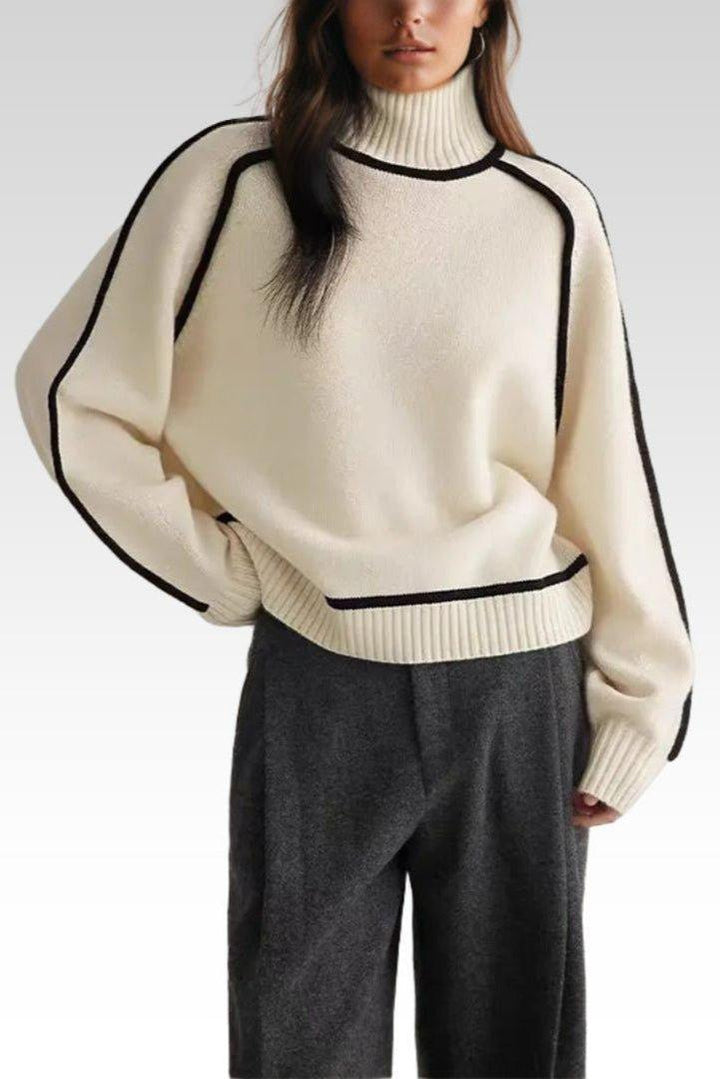 Lara™ Svetr s vysokým límcem