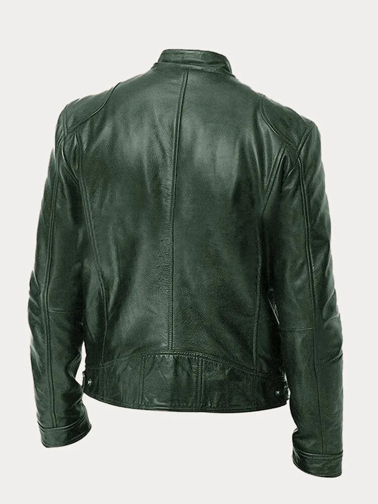 Viktor – Casual Kožená Bunda Nadčasový Design