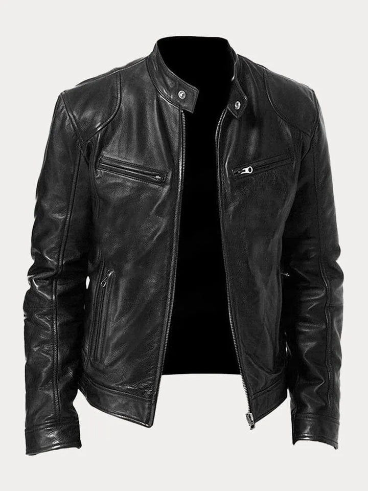Viktor – Casual Kožená Bunda Nadčasový Design
