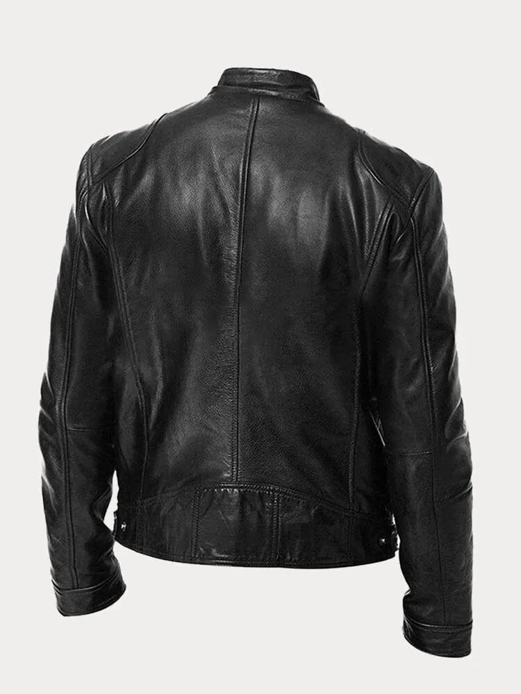 Viktor – Casual Kožená Bunda Nadčasový Design