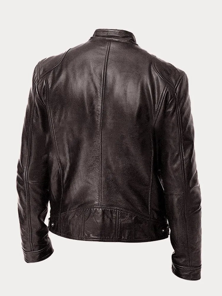 Viktor – Casual Kožená Bunda Nadčasový Design