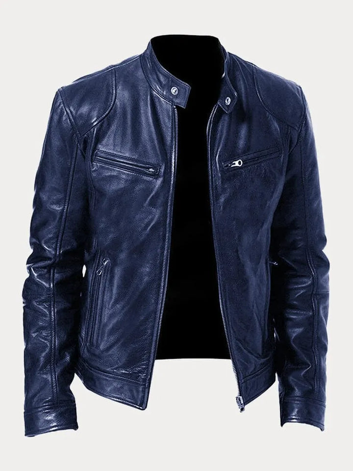 Viktor – Casual Kožená Bunda Nadčasový Design