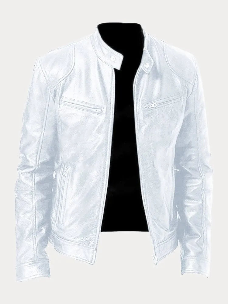 Viktor – Casual Kožená Bunda Nadčasový Design