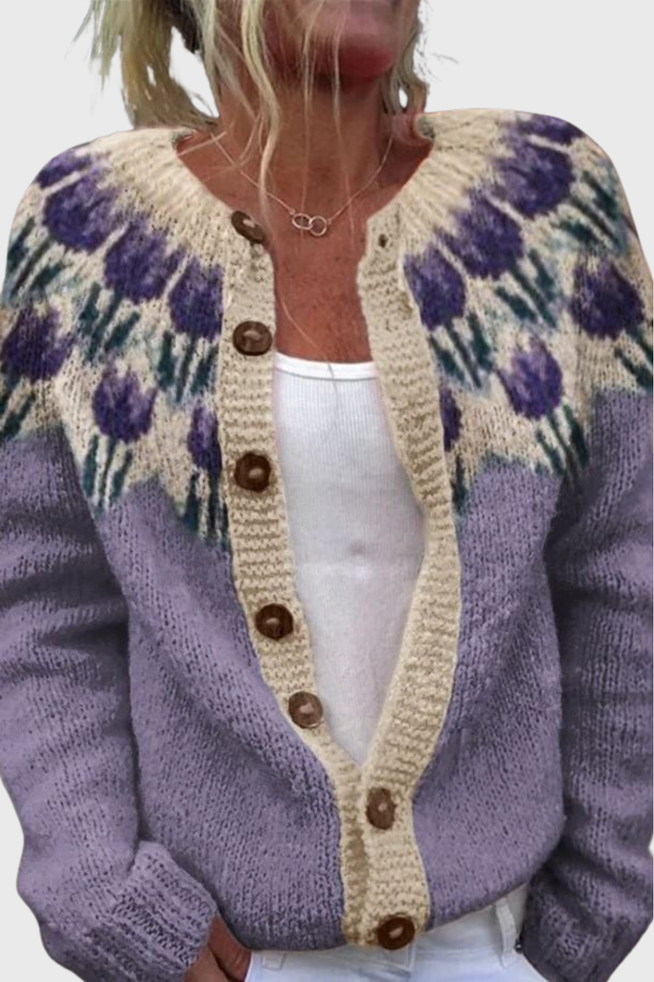 Keysha - Květinový cardigan