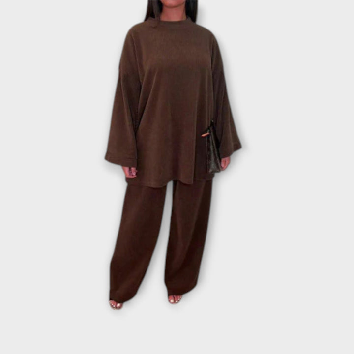 Ingrid - Plus Size Acanalado Souprava