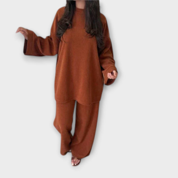 Ingrid - Plus Size Acanalado Souprava