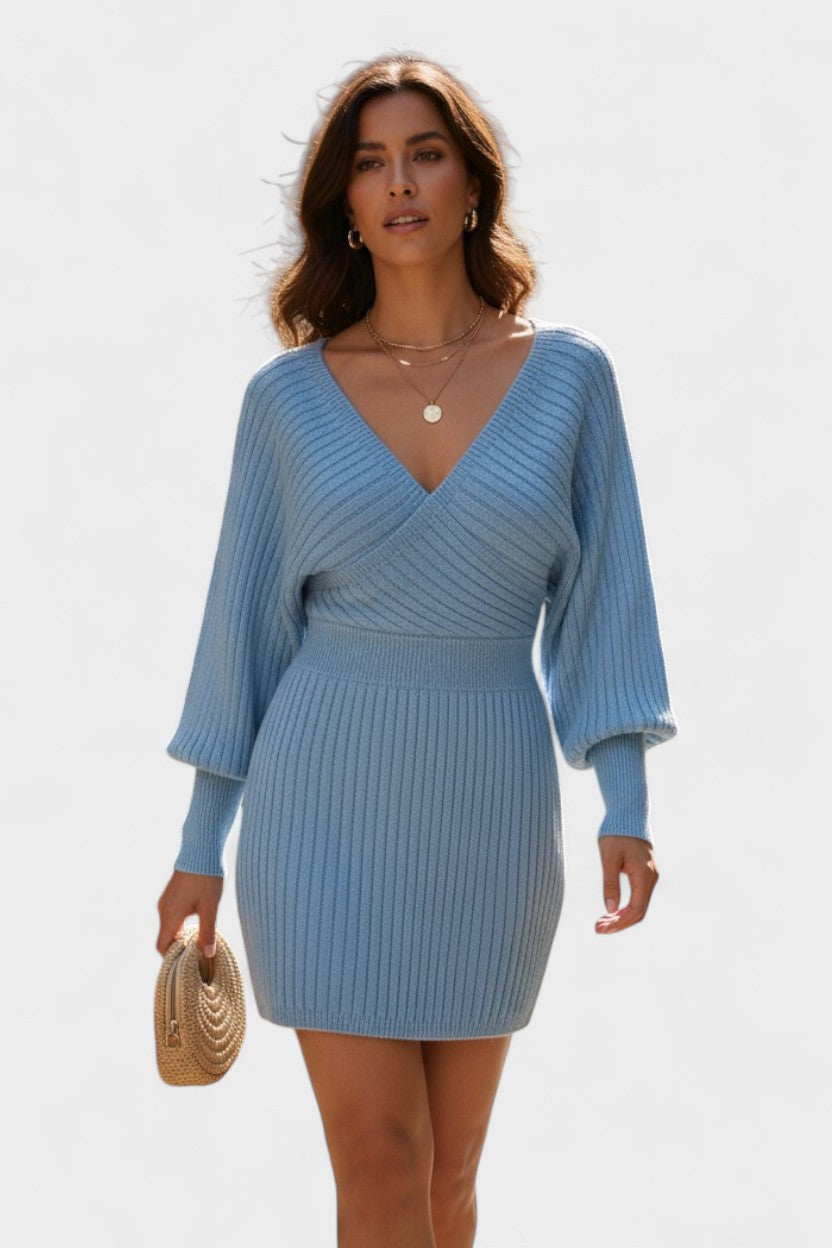 Klara™ | Elegantní zavinovací šaty s V-výstřihem