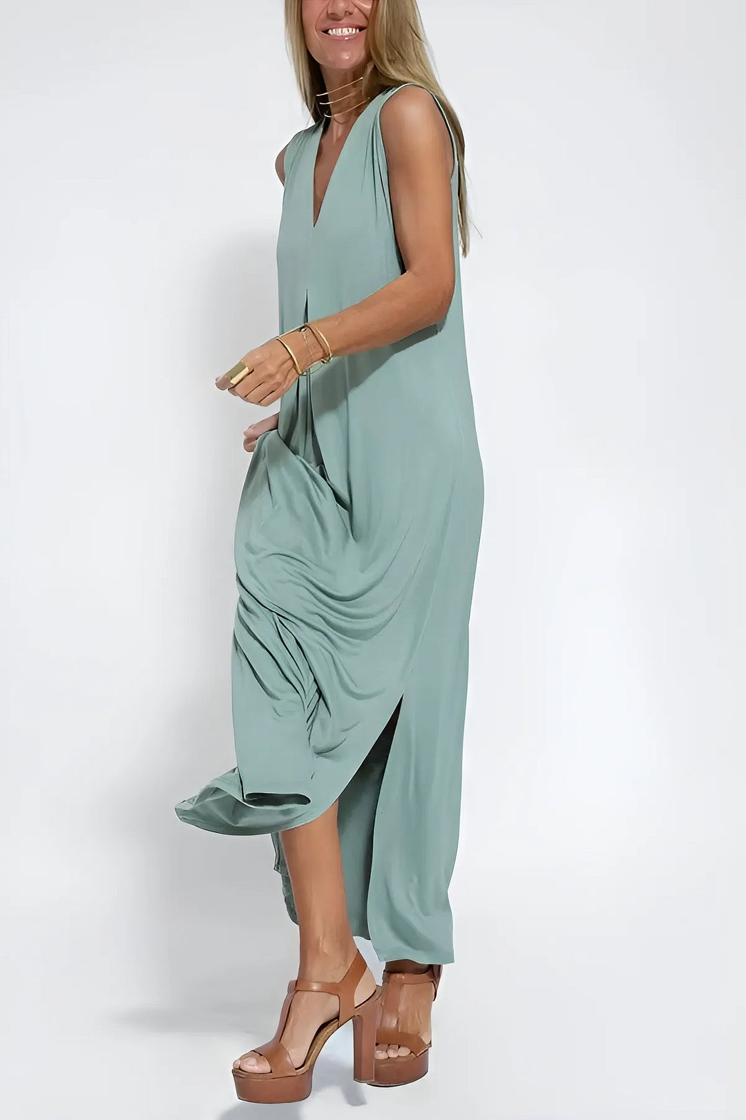 Ava™ | Elegantní dlouhé šaty + cardigan